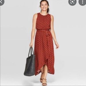 A New Day polka dot sleeveless maxi dress